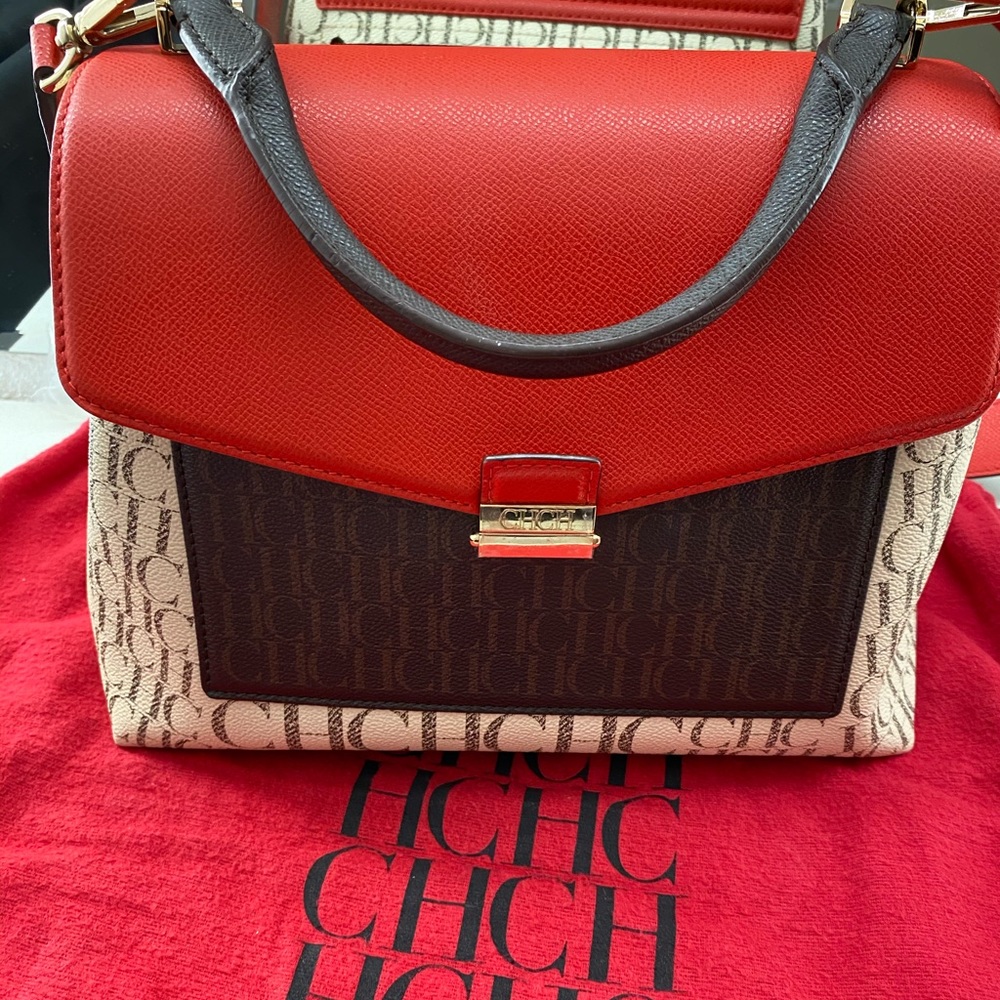 Carolina herrera carry on handbag